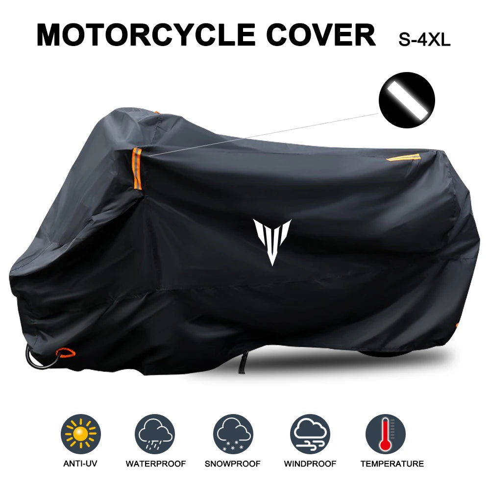 Housse moto pour Yamaha MT-07, MT-09, MT-10, MT-03 et MT-01, imperméable, 7 tailles
