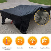 Housse table de ping-pong ouverte, polyester imperméable, 3 coloris, 280 x 153 x 73 cm