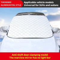 Protection pare-brise voiture givre et neige, imperméable, 2 tailles avec ou sans aimants