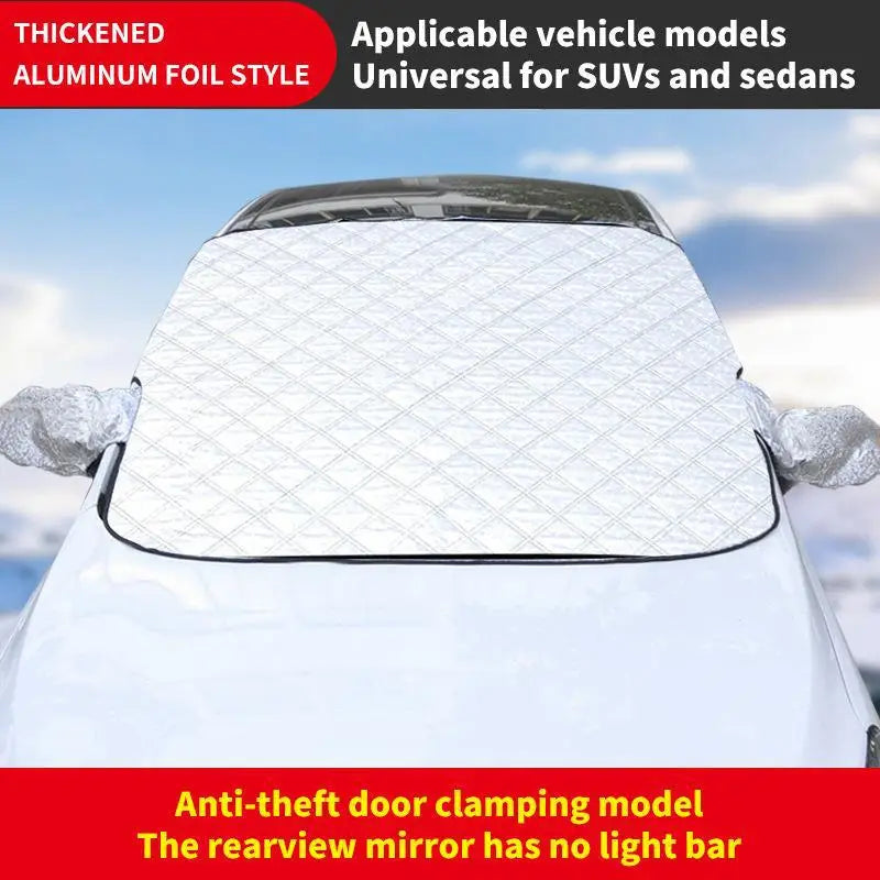 Protection pare-brise voiture givre et neige, imperméable, 2 tailles avec ou sans aimants