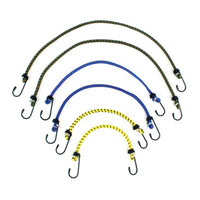 Lot de 6 sandows à crochets 30, 40 et 60 cm pour tente et bagages