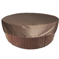 Housse ronde de spa imperméable anti-UV, 4 coloris, 6 tailles de 160 à 215 cm