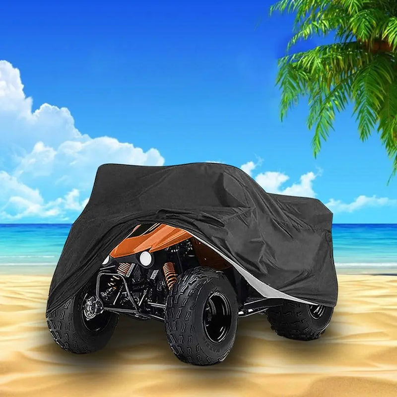Housse de quad ATV en polyester 190T imperméable et coupe-vent, 4 tailles de M à XXL