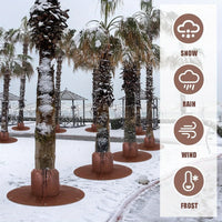 Housse d'hivernage pour pied de palmier avec jupe isolante de 100 cm, marron ou gris