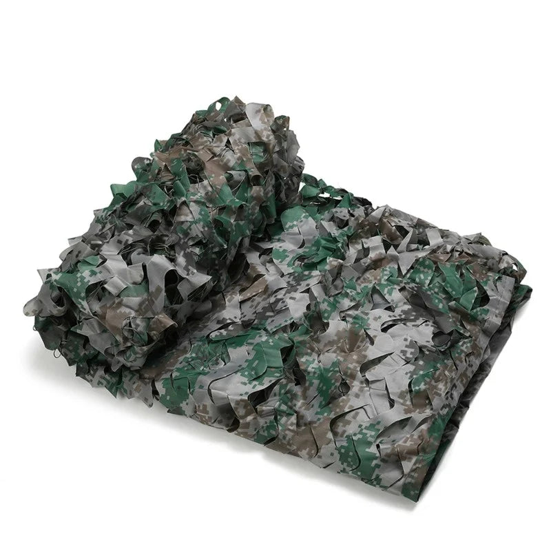 Filet de camouflage pour chasse, jardin et décoration, 4 motifs, de 2x2 à 3x5 m