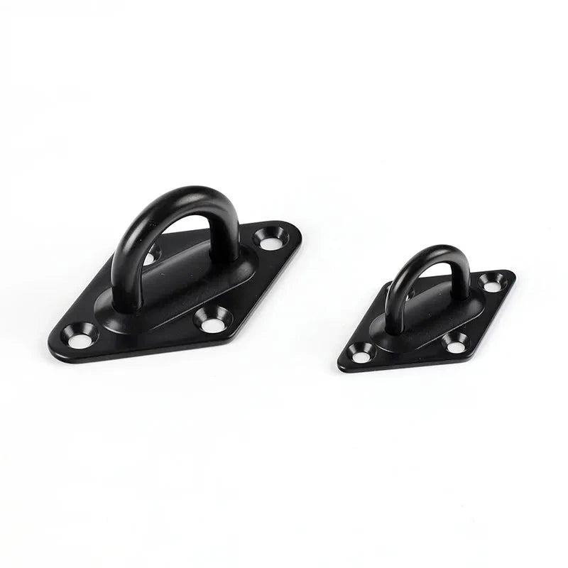 Kit de fixation voile d'ombrage noir en acier inoxydable 304, 40 pièces