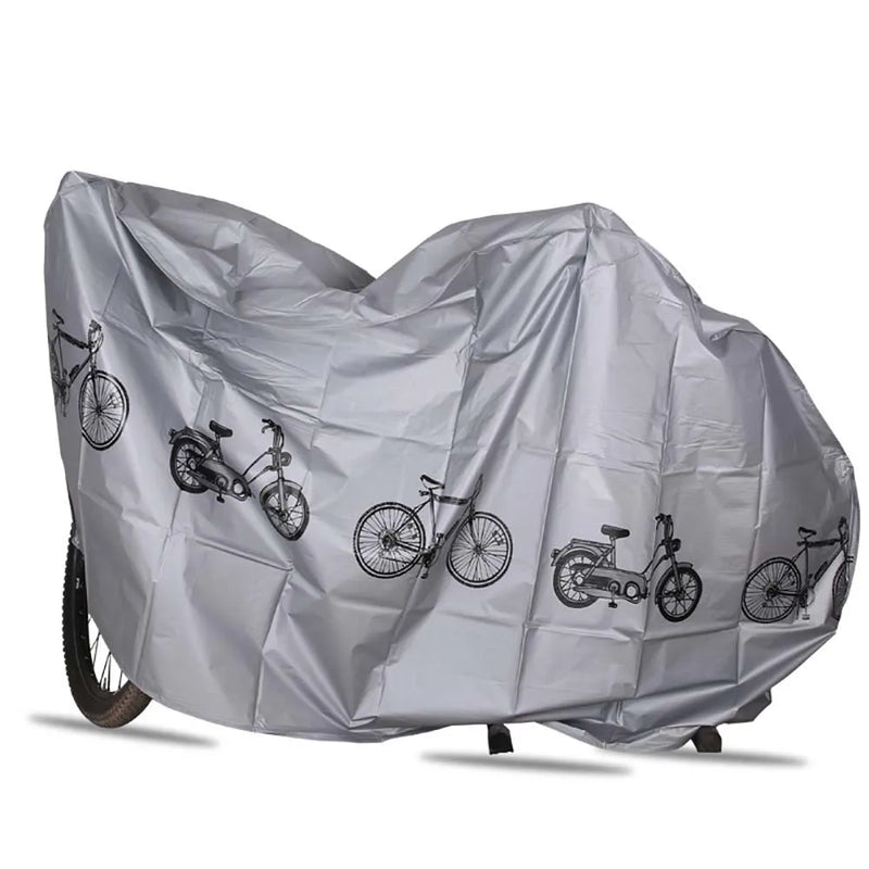 Housse de vélo en EVA imperméable avec bandes auto-agrippantes, gris ou noir, anti-pluie et anti-soleil