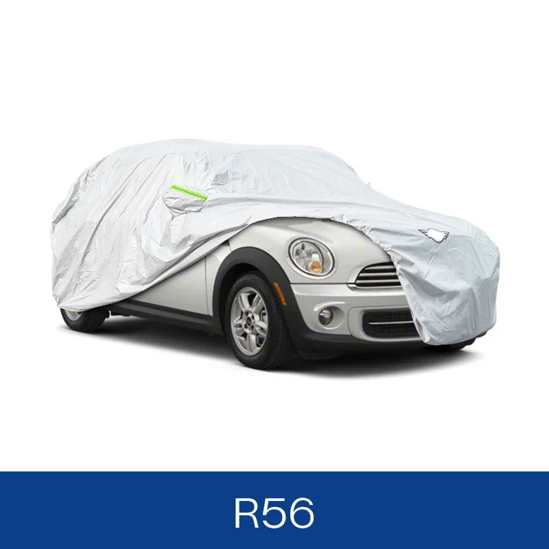 Housse voiture pour Mini Cooper F56 F60 R55 R56 R60, argent, deux couches, doublure coton, 2011-2023
