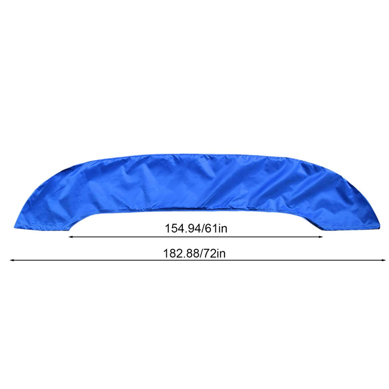 Housse de rangement pour bimini de bateau 3 arceaux, bleue, Oxford 600D, 2 largeurs