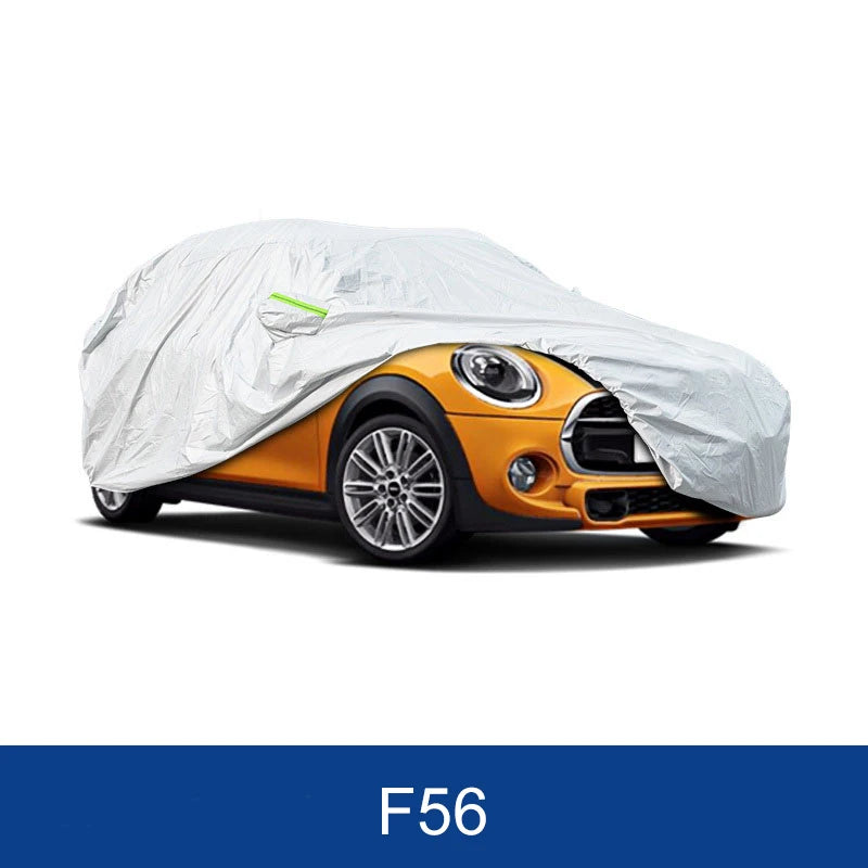 Housse voiture pour Mini Cooper R55 R56 R60 F55 F56 F60, argent, Oxford, anti-UV et neige