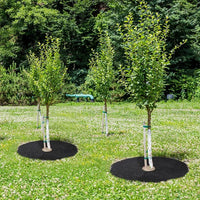 Anneaux de paillage non tissé noirs, lots de 5, diamètre 15 à 82 cm