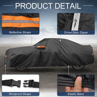 Housse voiture pour Mazda MX-5 Miata, film aluminium et coton spunlace, respirante, 400 x 175 x 115 cm