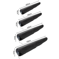 Housse enrouleur bâche piscine polyester enduit d'argent, 3 coloris, 490 à 730 cm