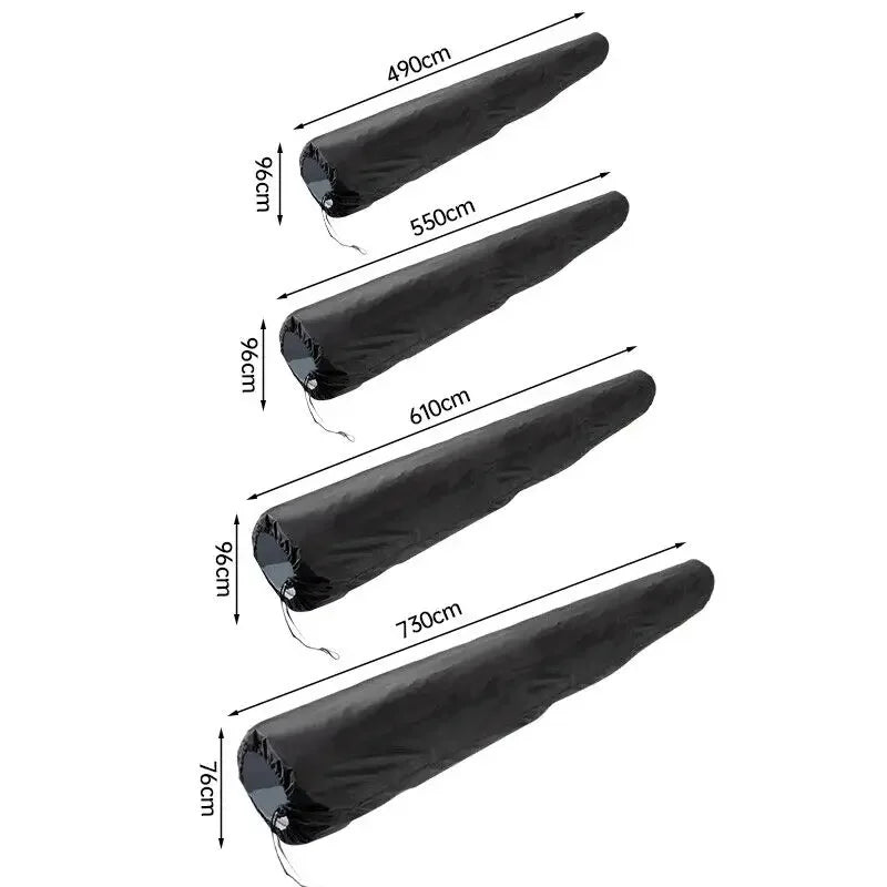 Housse enrouleur bâche piscine polyester enduit d'argent, 3 coloris, 490 à 730 cm