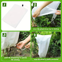 Housse d'hivernage pour plantes à cordon, avec ou sans zip, de 60x80 à 250x350 cm