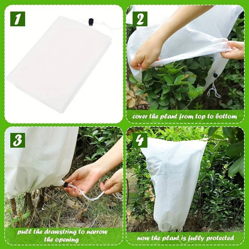 Housse d'hivernage pour plantes à cordon, avec ou sans zip, de 60x80 à 250x350 cm