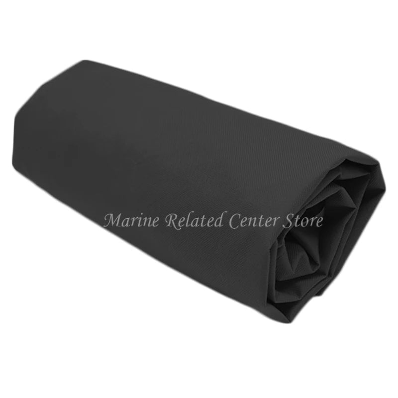 Toile de bimini bateau 3 arceaux polyester 600D noir, sans armature, 4 largeurs de cadre