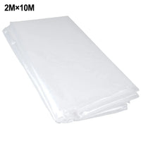 Bâche plastique transparente pour serre, film polyéthylène 0,04 mm, 2x6 m ou 2x10 m