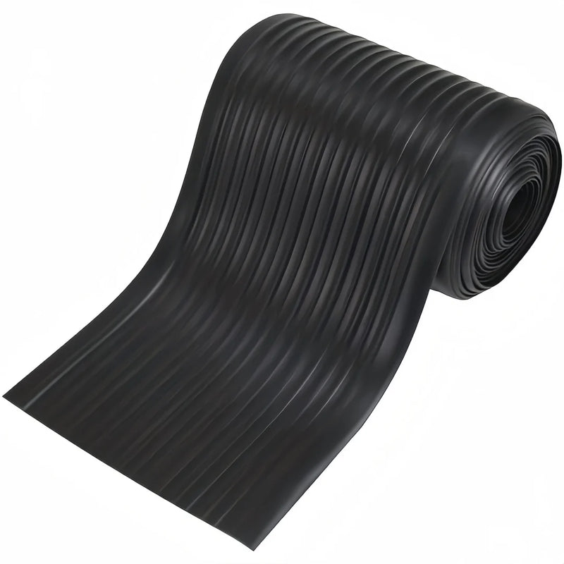 Rouleau de protection de coque en caoutchouc nervuré 3 m x 20 cm, pour bateau pneumatique