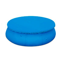 Bâche piscine hors sol ronde ou rectangulaire en PE, fixation par cordes, 7 dimensions