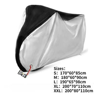 Housse de vélo en polyester 190T anti-UV et anti-pluie, 5 tailles de 170 à 200 cm