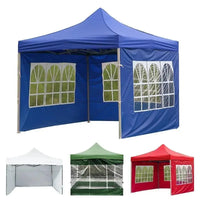 Paroi latérale de tonnelle 3 x 3 m Oxford 210D imperméable, avec fenêtres, structure non incluse