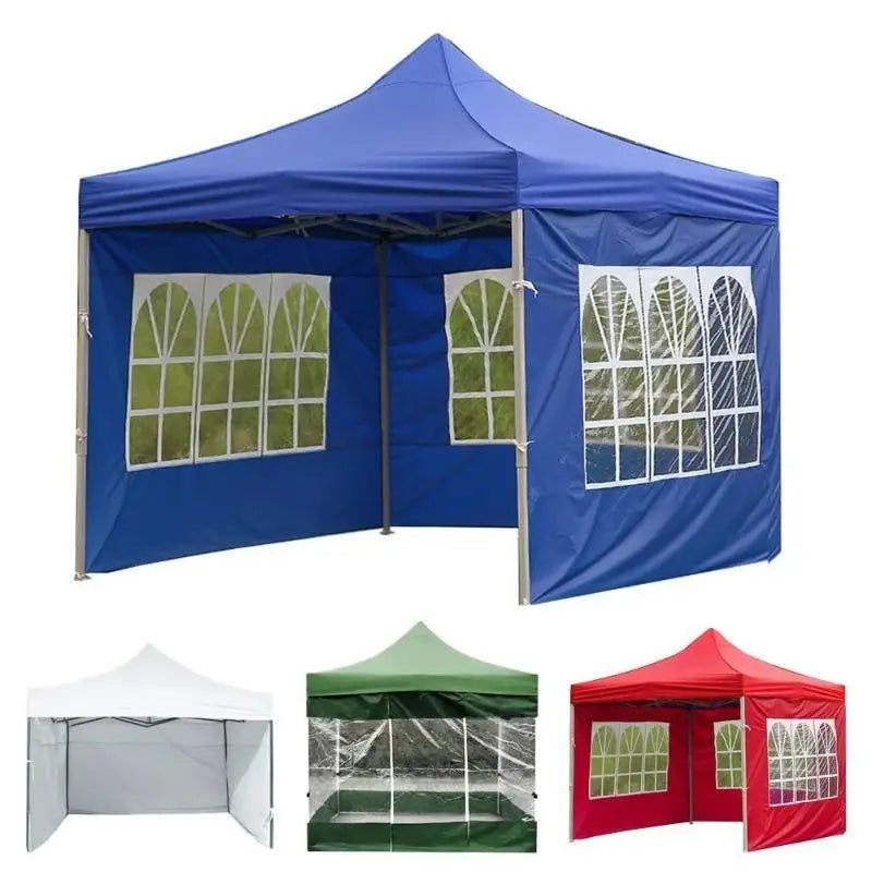 Paroi latérale de tonnelle 3 x 3 m Oxford 210D imperméable, avec fenêtres, structure non incluse
