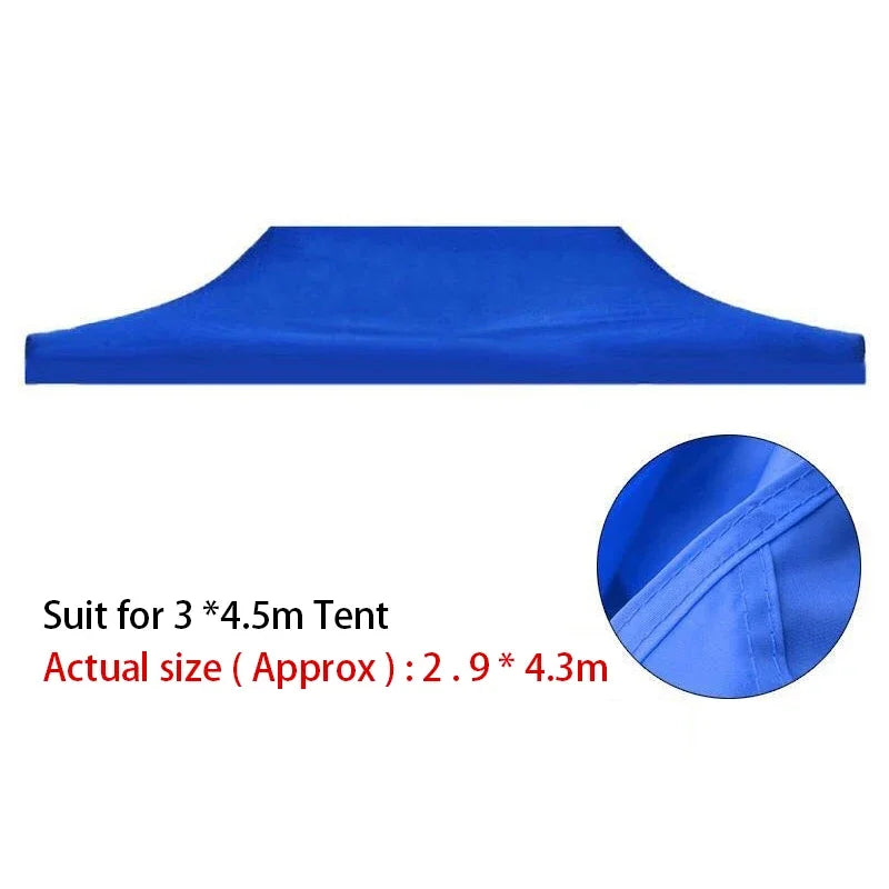 Bâche tonnelle pliante de remplacement Oxford 420D, 2x2 à 3x4,5 m, structure non incluse
