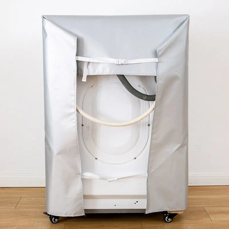 Housse machine à laver et sèche-linge imperméable, rabat avant enroulable, 4 modèles