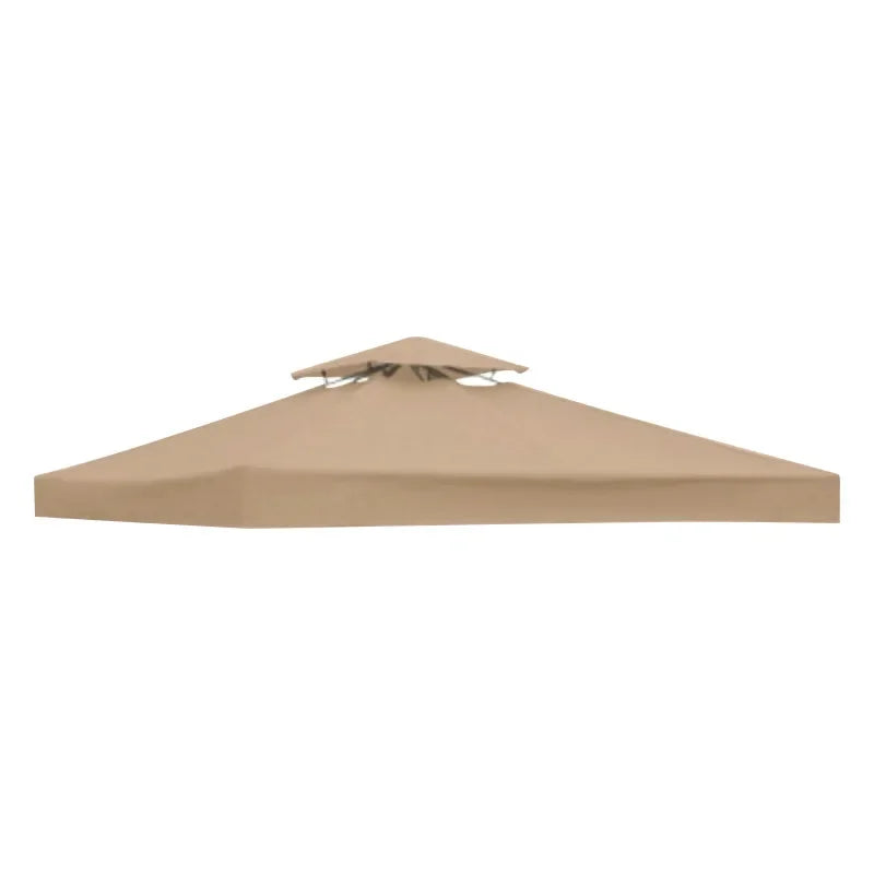 Bâche de toit pour tonnelle 3 x 3 m polyester 300D imperméable anti-UV, 7 coloris