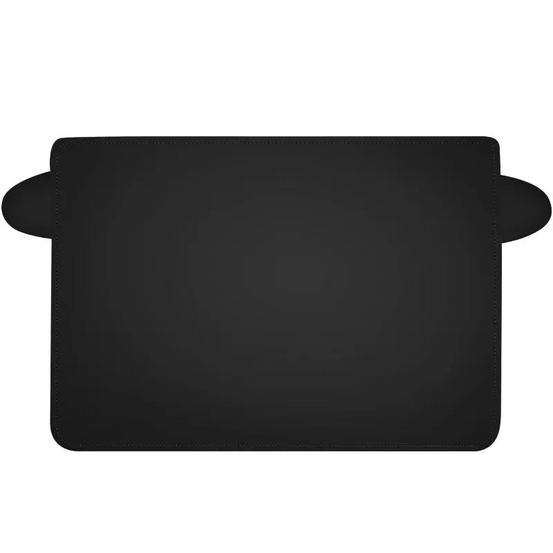 Housse de pare-brise anti-neige noire en polyester, doublure argentée, 169,6 x 117,6 cm