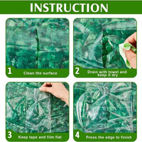 Ruban de réparation transparent anti-UV pour film de serre agricole, 10 m, 4,8 à 20 cm