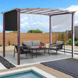 Auvent de remplacement pour pergola 520 x 200 cm, bords renforcés, polyester 190T, 5 coloris