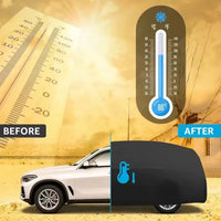 Housse voiture pour Nissan Qashqai argent double couche, bandes réfléchissantes, anti-UV