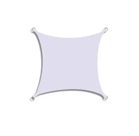 Voile d'ombrage carré ou rectangulaire polyester 300D imperméable, 15 tailles, 11 coloris