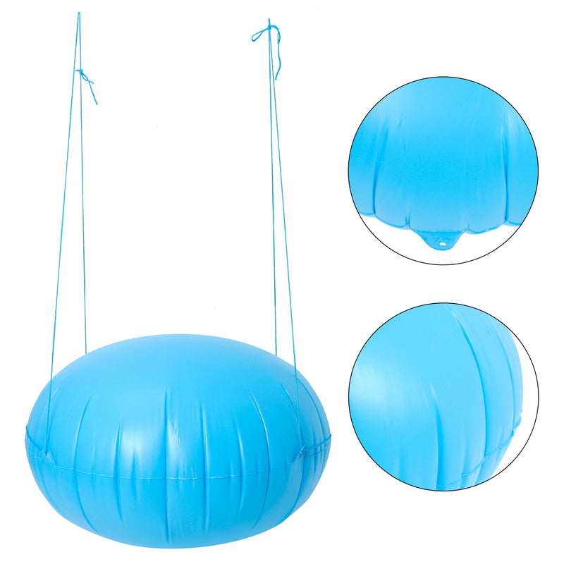 Coussin d'hivernage rond gonflable pour piscine hors sol, PVC bleu ciel, 120 x 120 cm