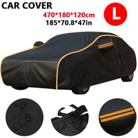 Housse voiture extérieur imperméable toutes saisons en polyester 190T, 470 x 180 x 120 cm