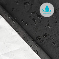 Housse canapé d'angle de jardin en L, Oxford 600D envers PVC noir imperméable, 11 tailles