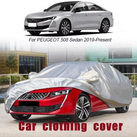 Housse voiture pour Peugeot 308 hatchback et SW (depuis 2022), Oxford argenté, anti-UV, anti-neige