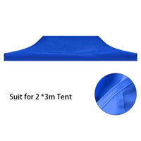 Toile de remplacement pour tonnelle pliante, rouge ou bleu, 2x2 à 3x4,5 m, structure non incluse