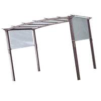 Toile de pergola 520 x 200 cm polyester 190T imperméable, protection solaire, 5 coloris
