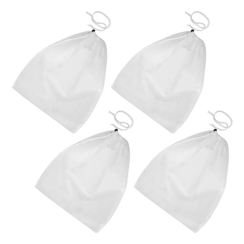 Lot de 4 housses d'hivernage blanches pour plantes, non tissées, 60 x 80 cm