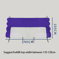 Bâche de toit pour chariot élévateur en PVC imperméable, 105 x 125 ou 105 x 140 cm