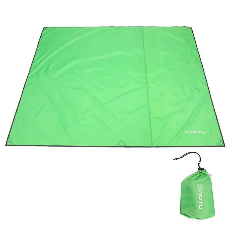 Bâche de sol camping imperméable à œillets, trois dimensions de 1,5 à 2,4 x 2,2 m