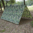 Bâche de camping imperméable en polyester 3 x 3 m avec cordes et piquets