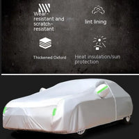 Housse voiture pour Volkswagen T-Roc, noire, Oxford épais doublé, imperméable et anti-UV