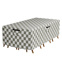 Housse de salon de jardin rectangulaire Oxford 600D, 4 motifs, 183 ou 213 x 112 cm