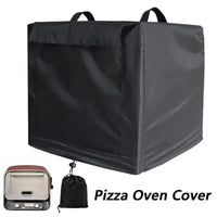Housse four à pizza extérieur noire avec poches, 54,6 x 45,7 x 38,4 cm