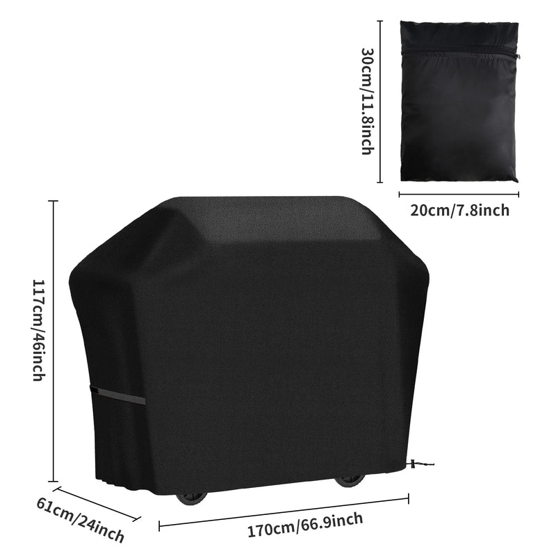 Housse barbecue extérieur imperméable anti-UV pour grill à gaz ou charbon, 6 modèles