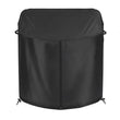 Housse trampoline ronde imperméable en tissu Oxford 420D noir avec fermeture éclair